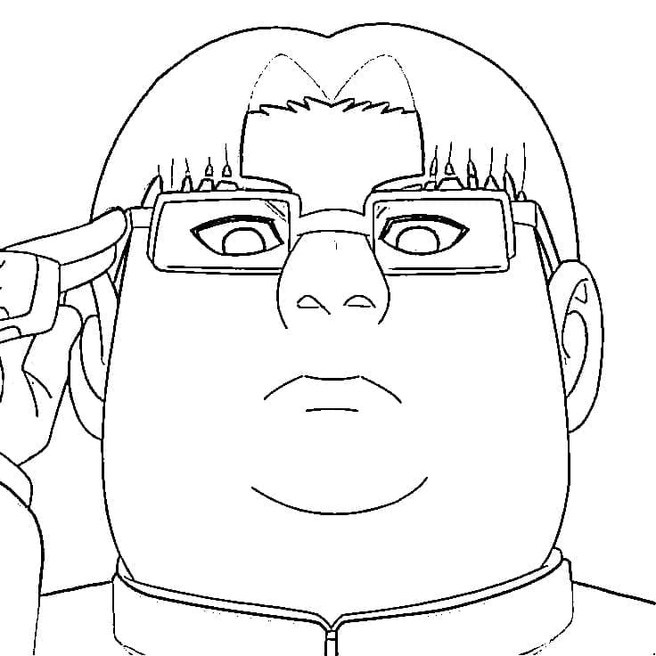 Coloriage Kinta Sakata de Dandadan