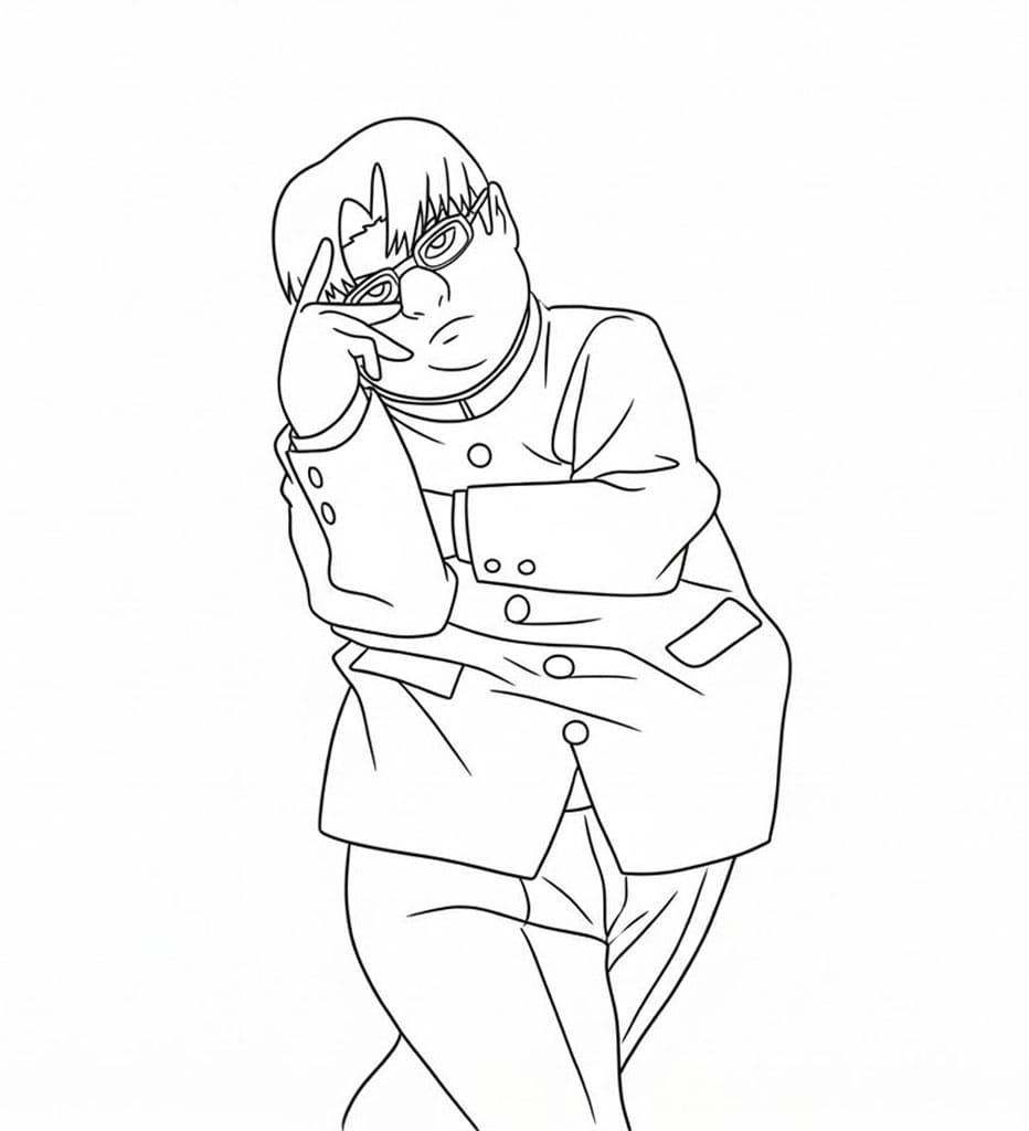 Coloriage Kinta Sakata debout