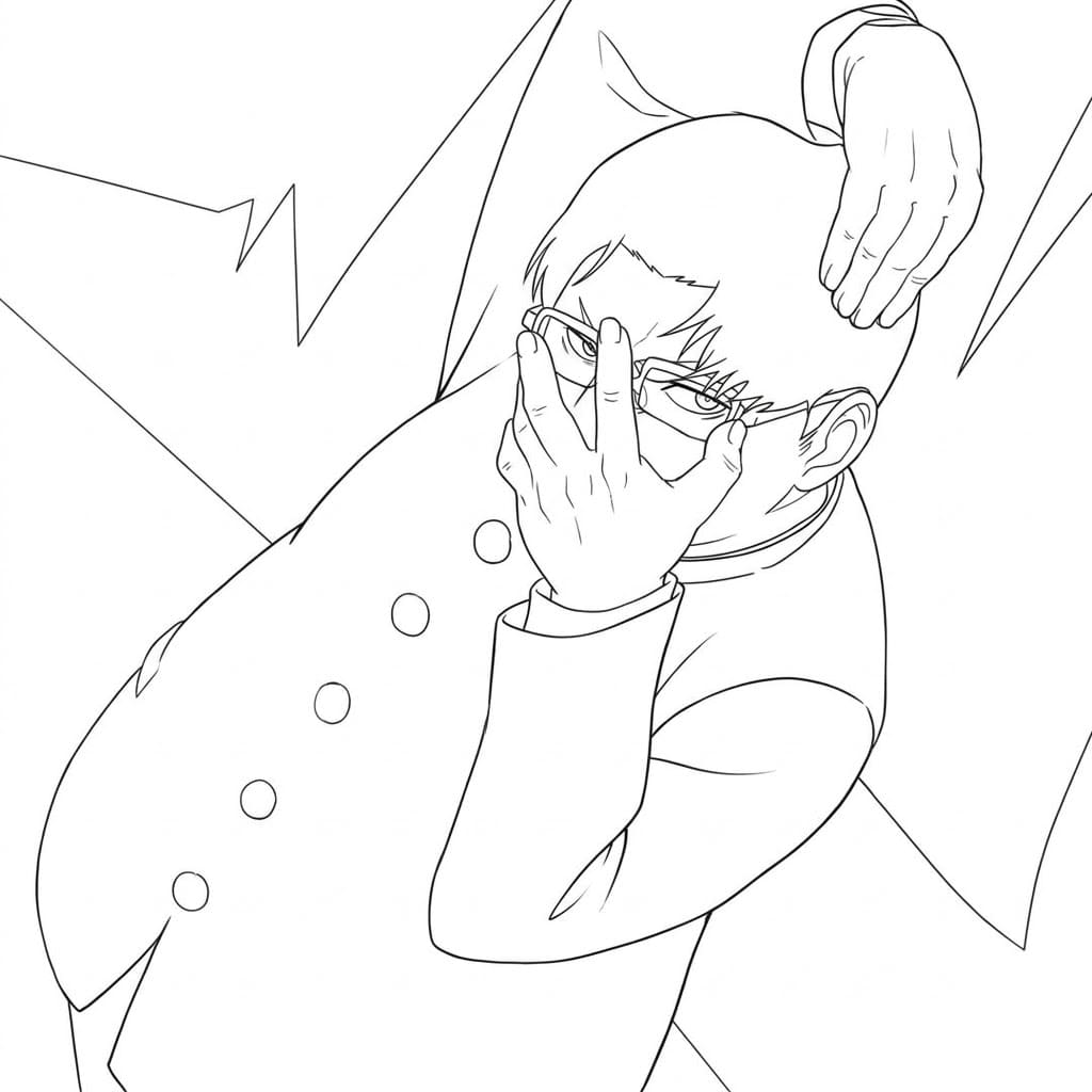 Coloriage Kinta Sakata drôle