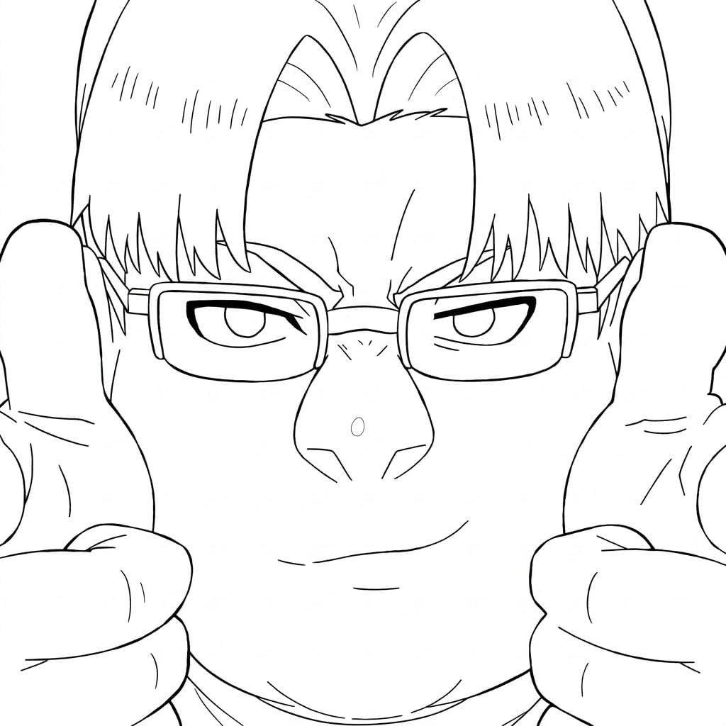 Coloriage Kinta Sakata génial