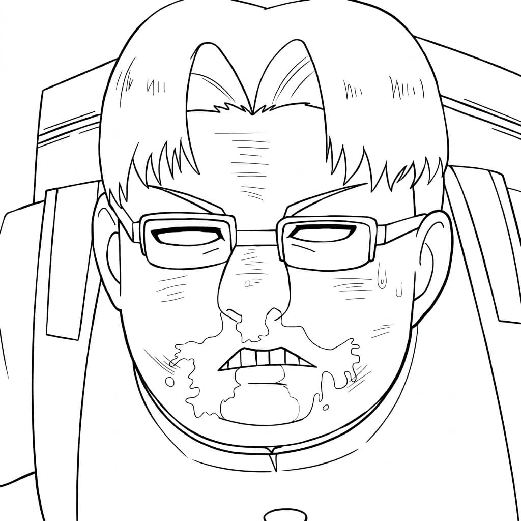 Coloriage Kinta Sakata incroyable