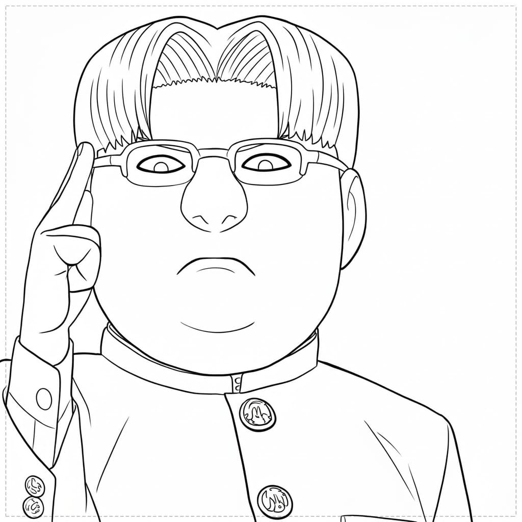 Coloriage Kinta Sakata sérieux