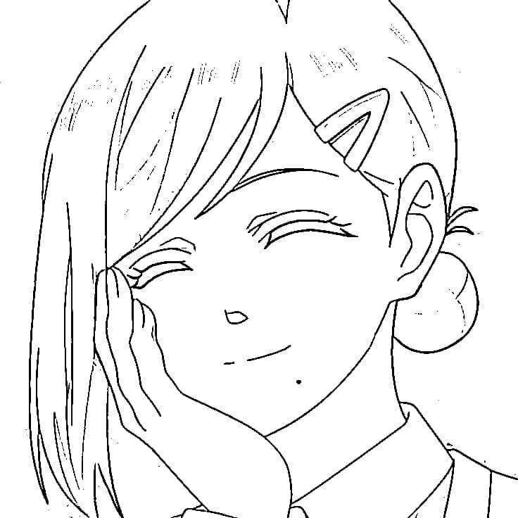 Coloriage La charmante Aoi Sakamoto