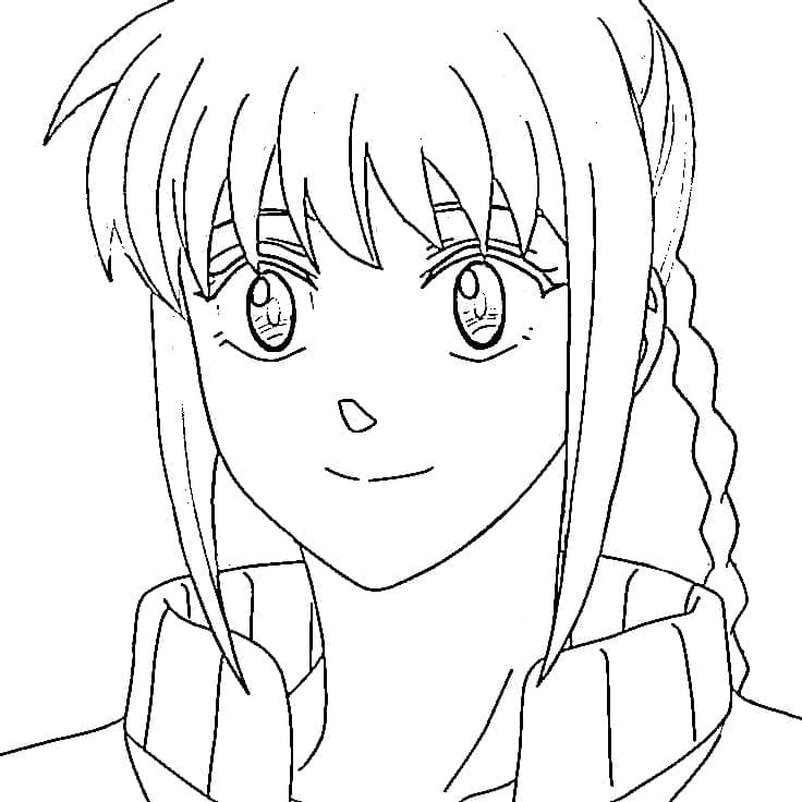 Coloriage Lu Shaotang de Anime Sakamoto Days