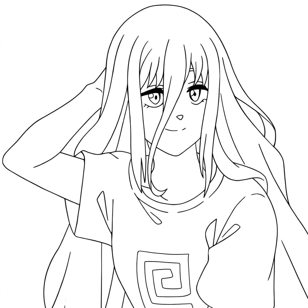 Coloriage Lu Shaotang endormi