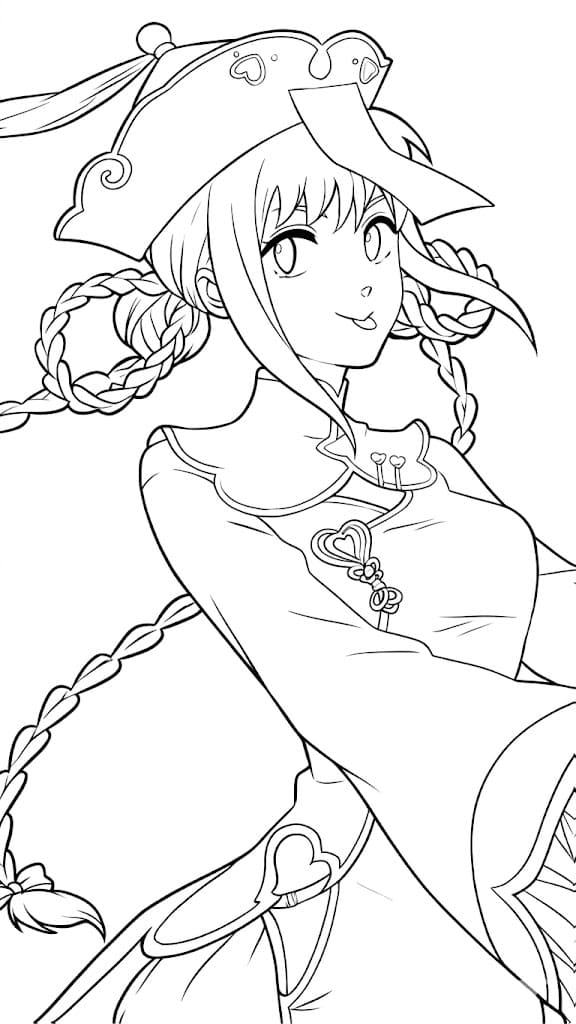 Coloriage Lu Shaotang est mignon