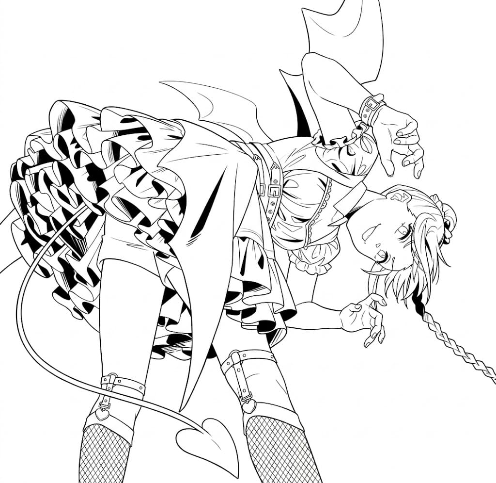 Coloriage Lu Shaotang Halloween