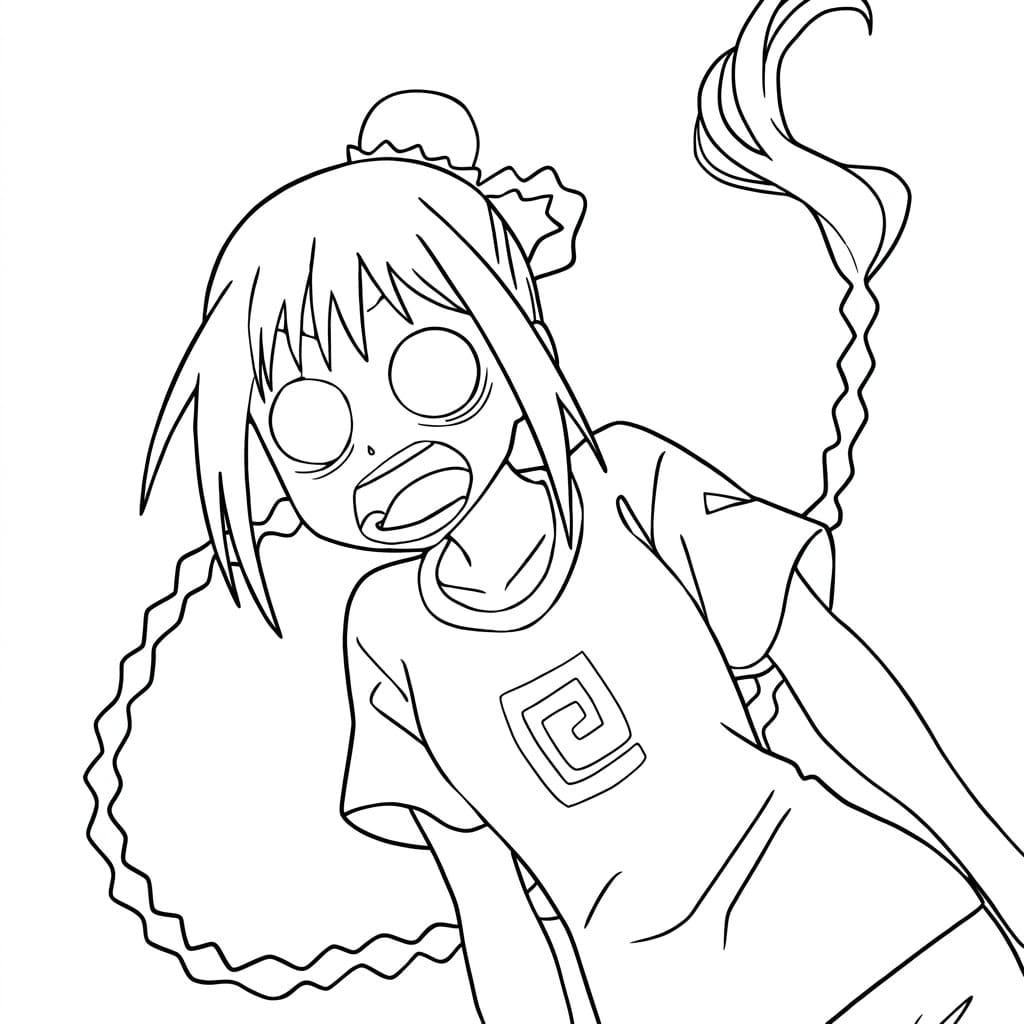 Coloriage Lu Shaotang surprendre