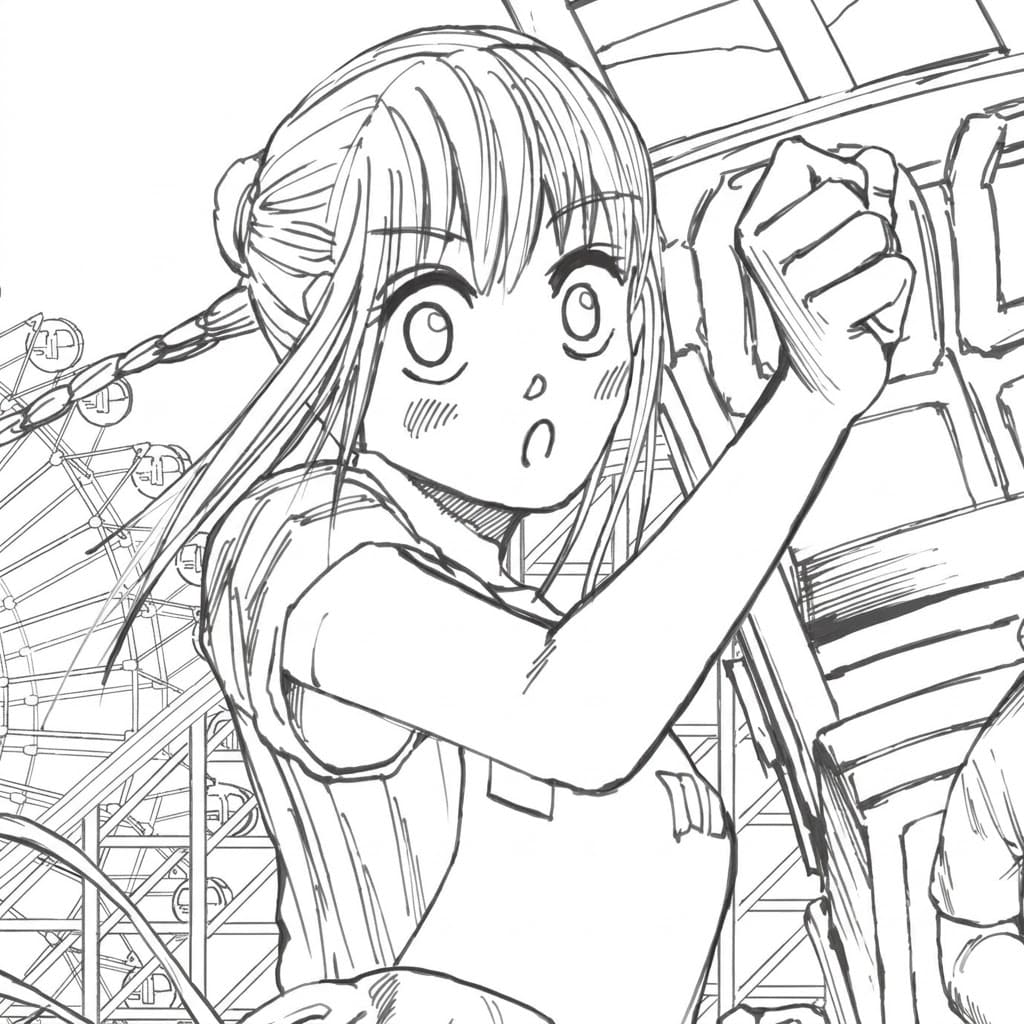 Coloriage Lu Shaotang timide