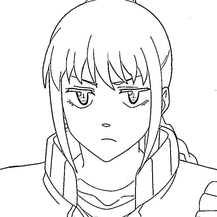 Coloriage Lu Shaotang triste