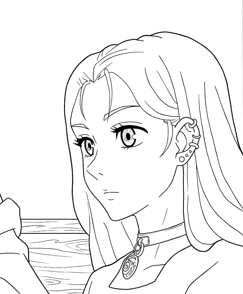 Coloriage Momo Nishimiya beau