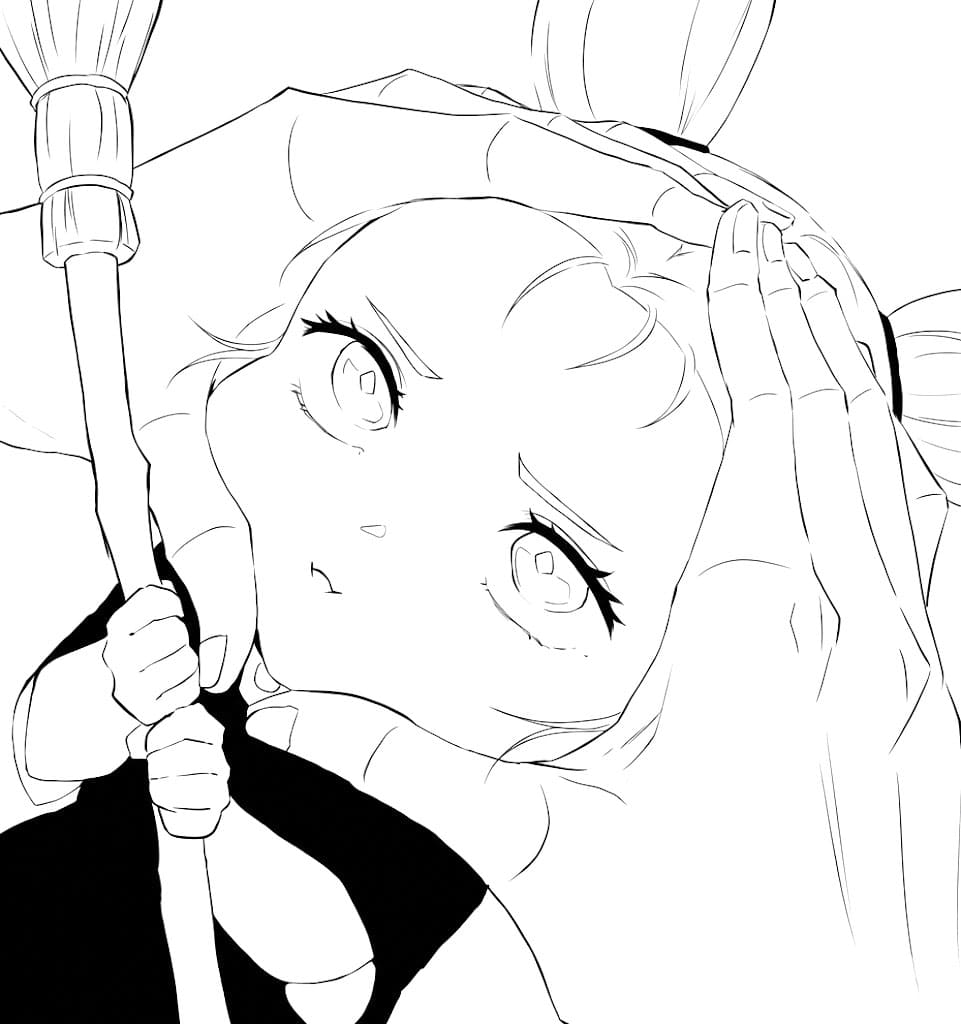 Coloriage Momo Nishimiya bébé