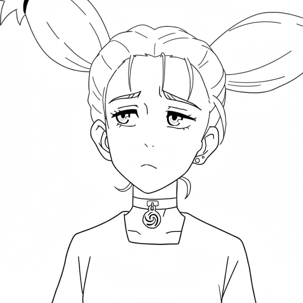 Coloriage Momo Nishimiya dans Anime Jujutsu Kaisen