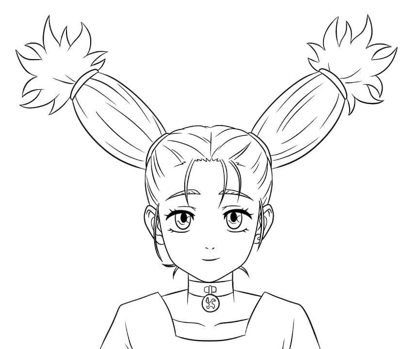 Coloriage Momo Nishimiya de Jujutsu Kaisen