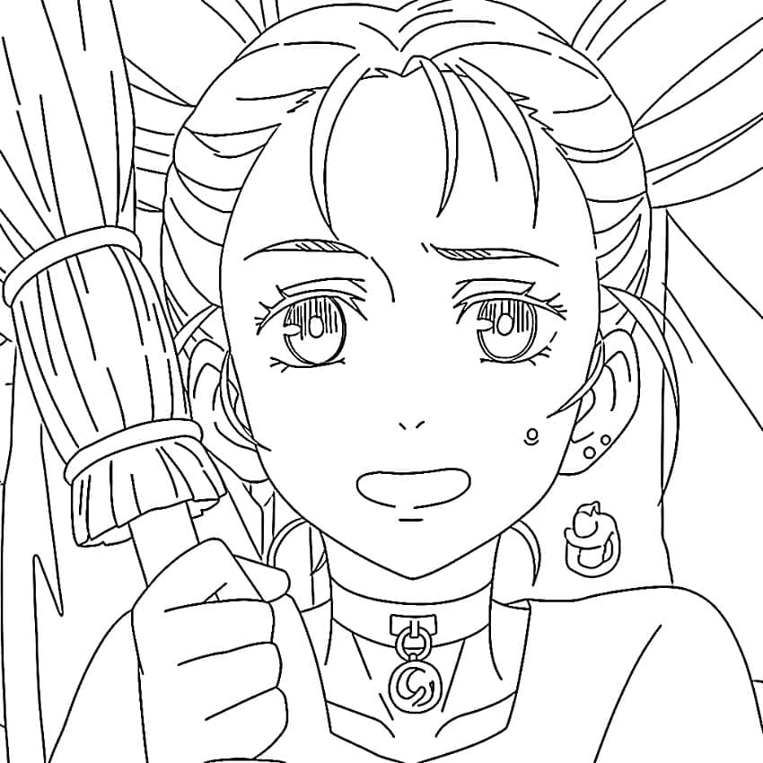 Coloriage Momo Nishimiya Imprimable gratuit