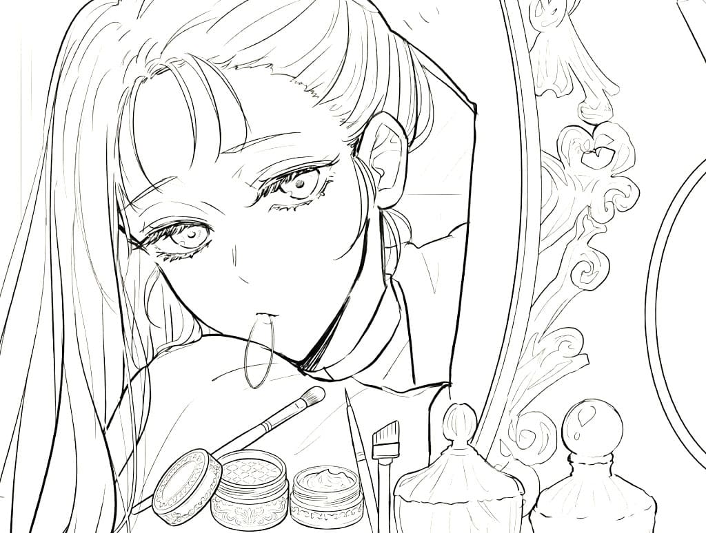 Coloriage Momo Nishimiya jolie