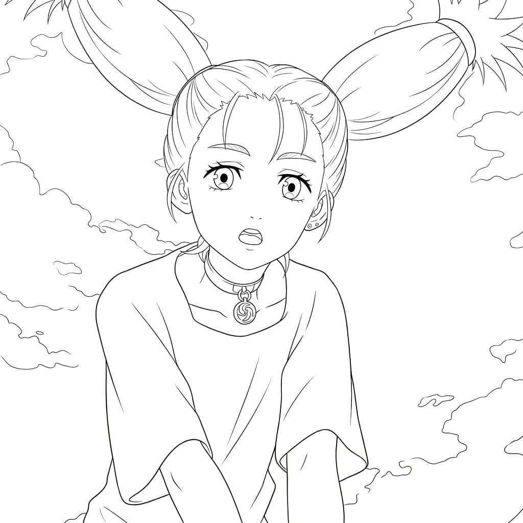 Coloriage Momo Nishimiya mignonne