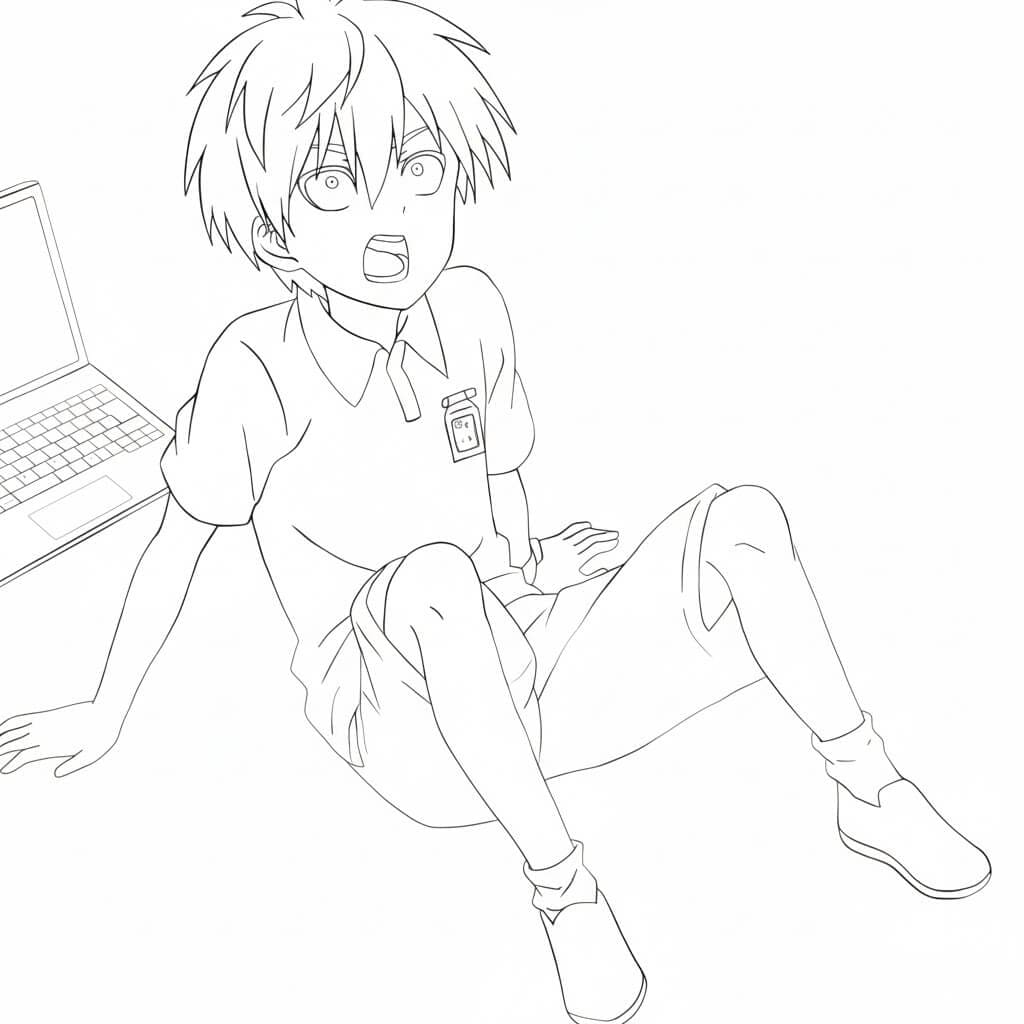 Coloriage One Punch Man Child Emperor