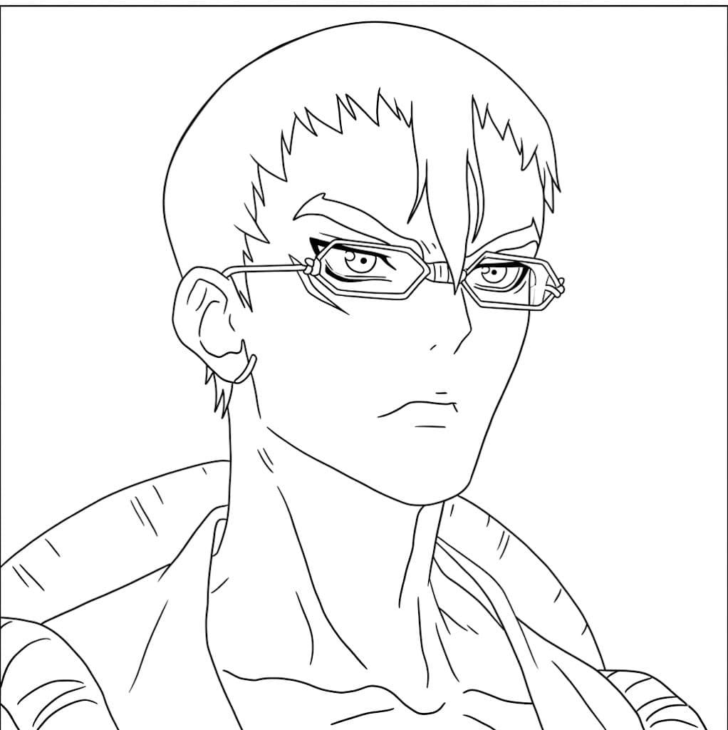 Coloriage Regard de Kinro