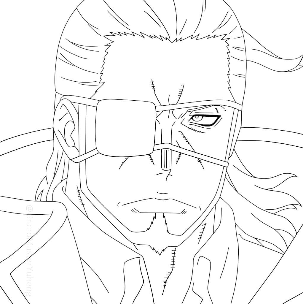 Coloriage Regard Intense de Burns