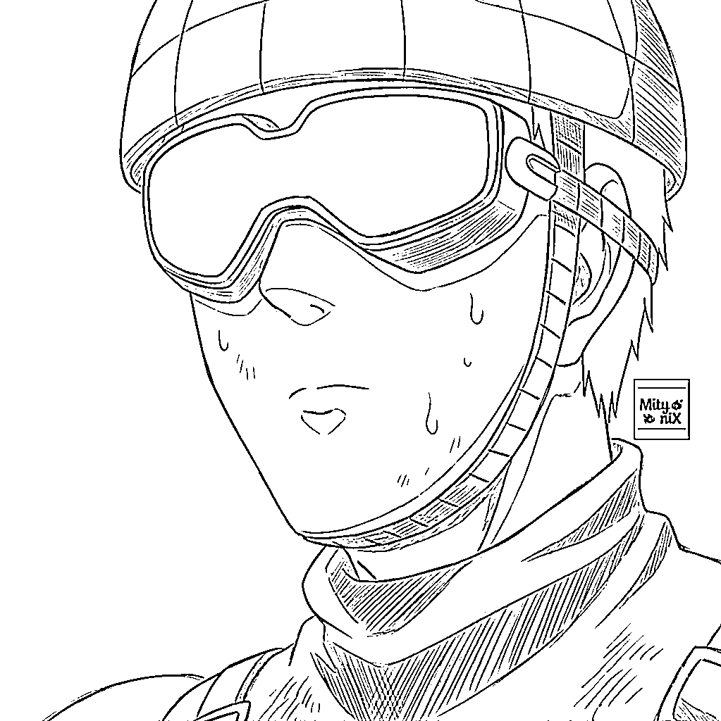 Coloriage Roulettes Rider affronter