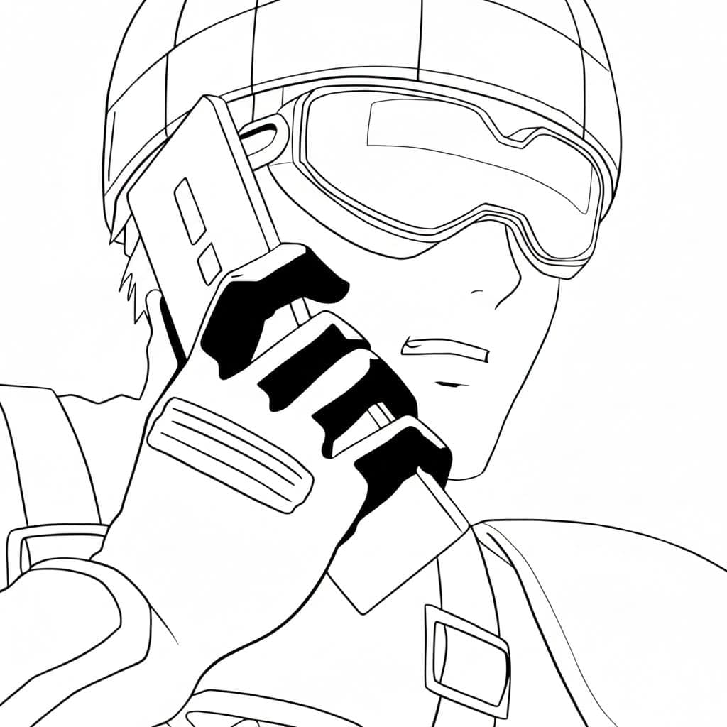 Coloriage Roulettes Rider Anime One Punch Man