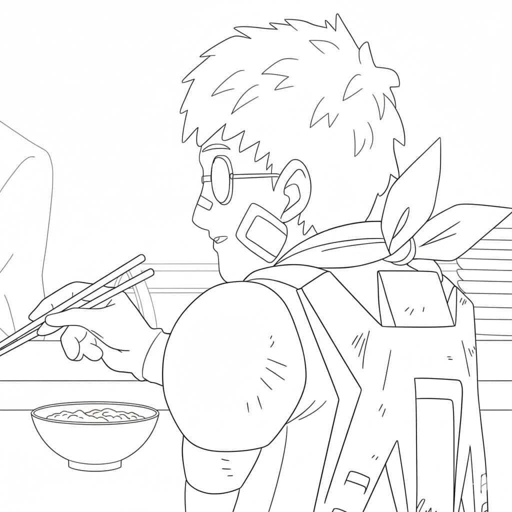 Coloriage Roulettes Rider dans Anime One Punch Man