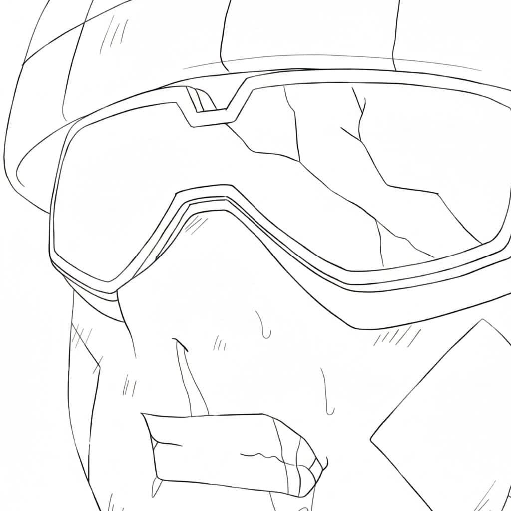 Coloriage Roulettes Rider est Cool