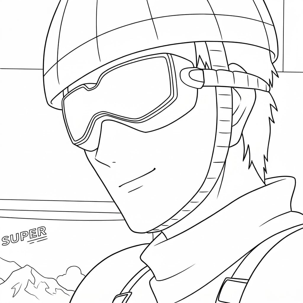 Coloriage Roulettes Rider imprimable