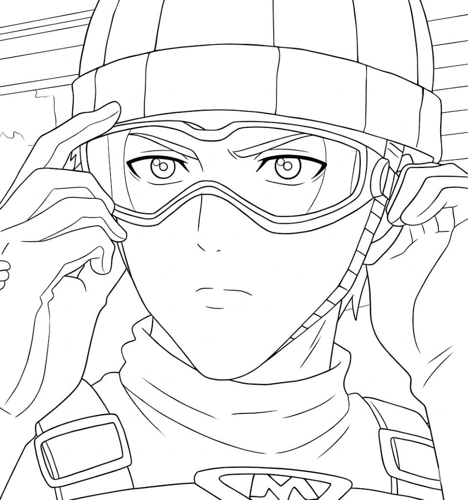 Coloriage Roulettes Rider Incroyable