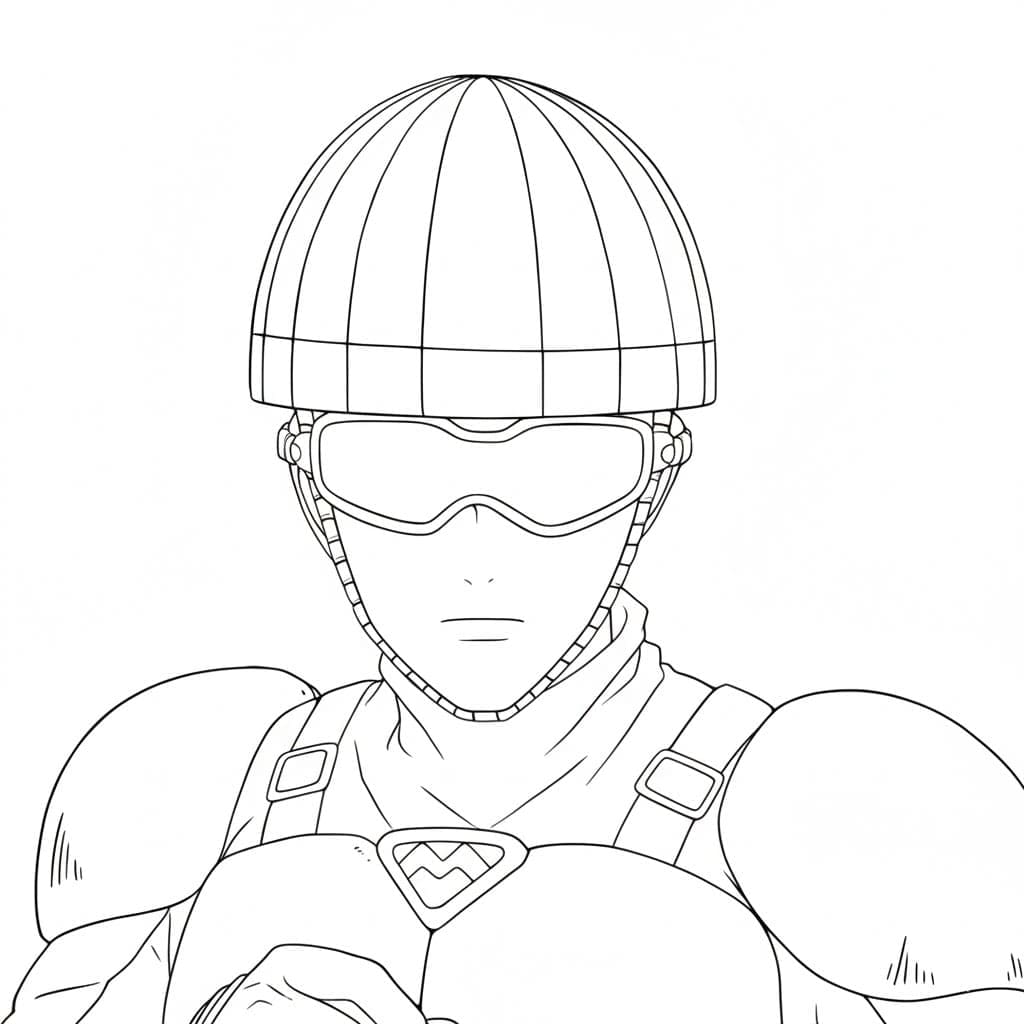 Coloriage Roulettes Rider One Punch Man