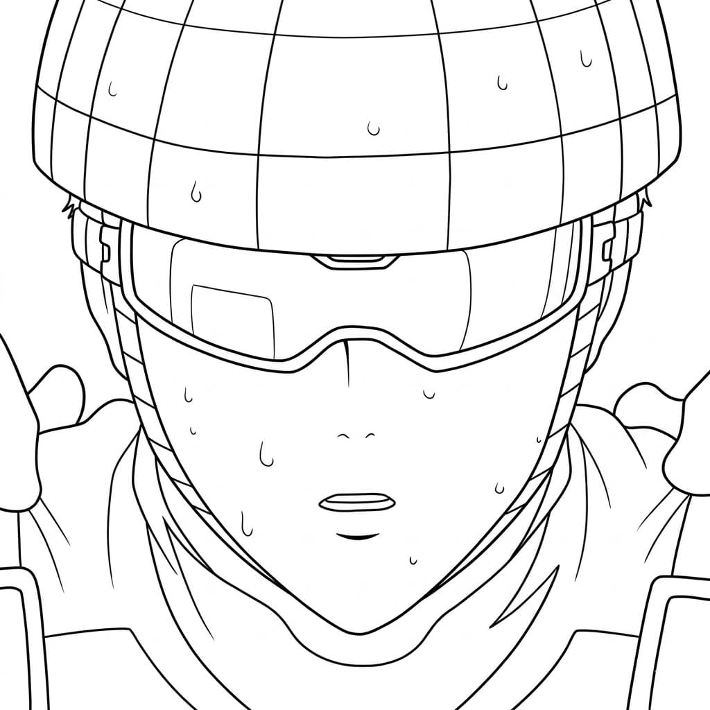 Coloriage Roulettes Rider stupide