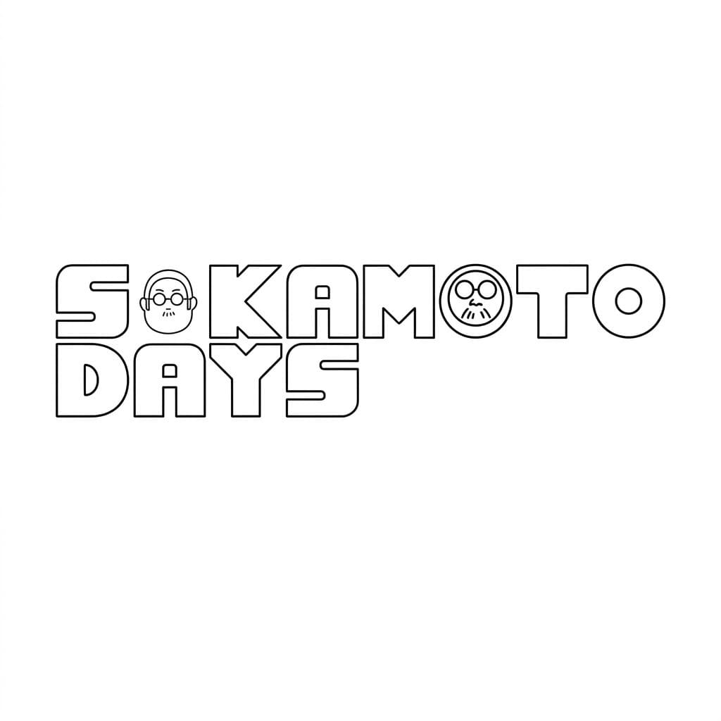 Coloriage Sakamoto Days logo