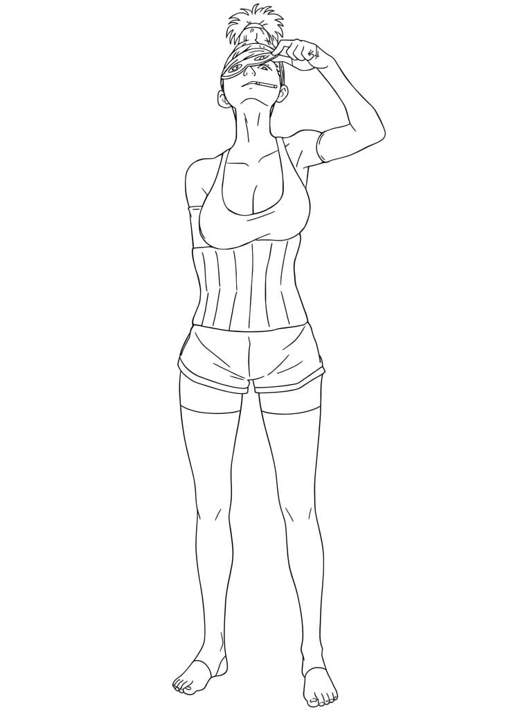 Coloriage Seiko Ayase à la maison