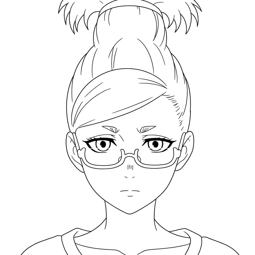 Coloriage Seiko Ayase affronter