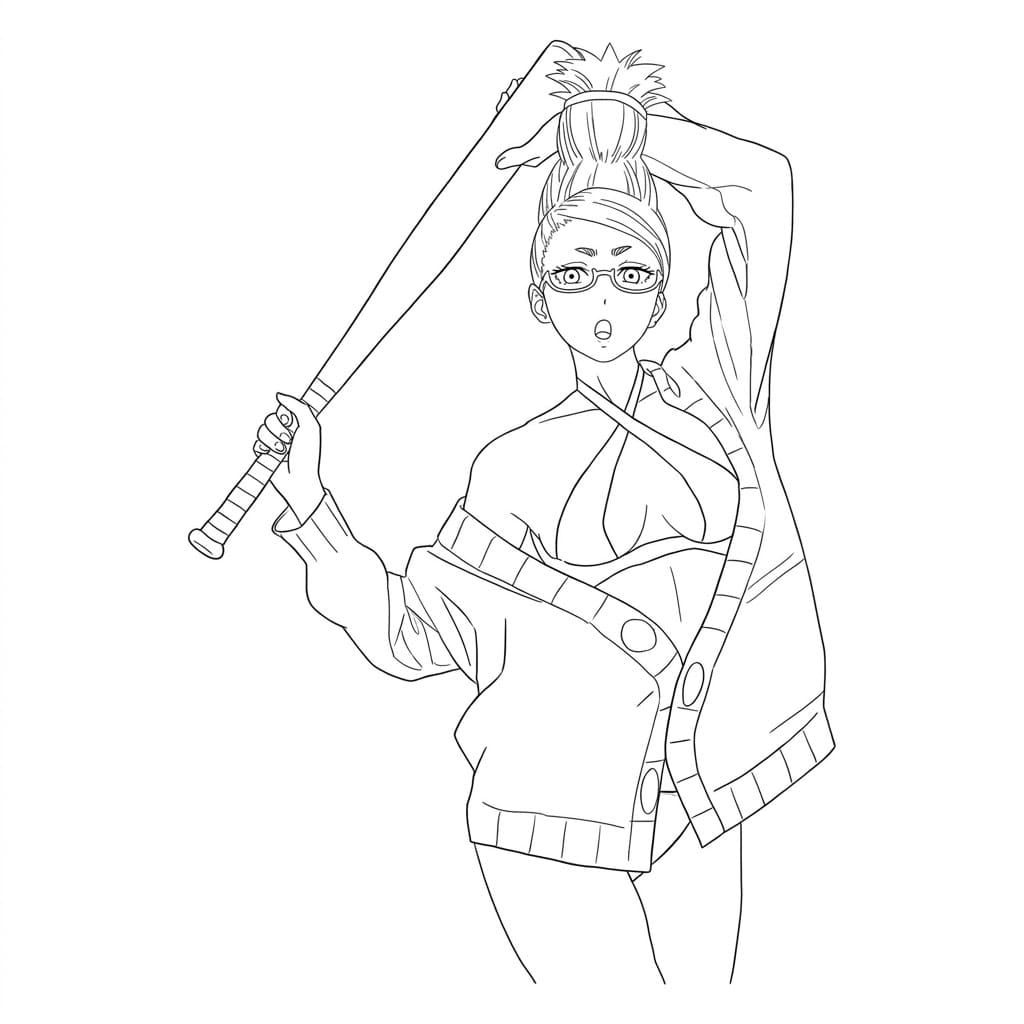 Coloriage Seiko Ayase beauté