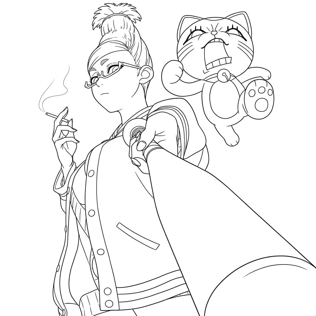 Coloriage Seiko Ayase cool