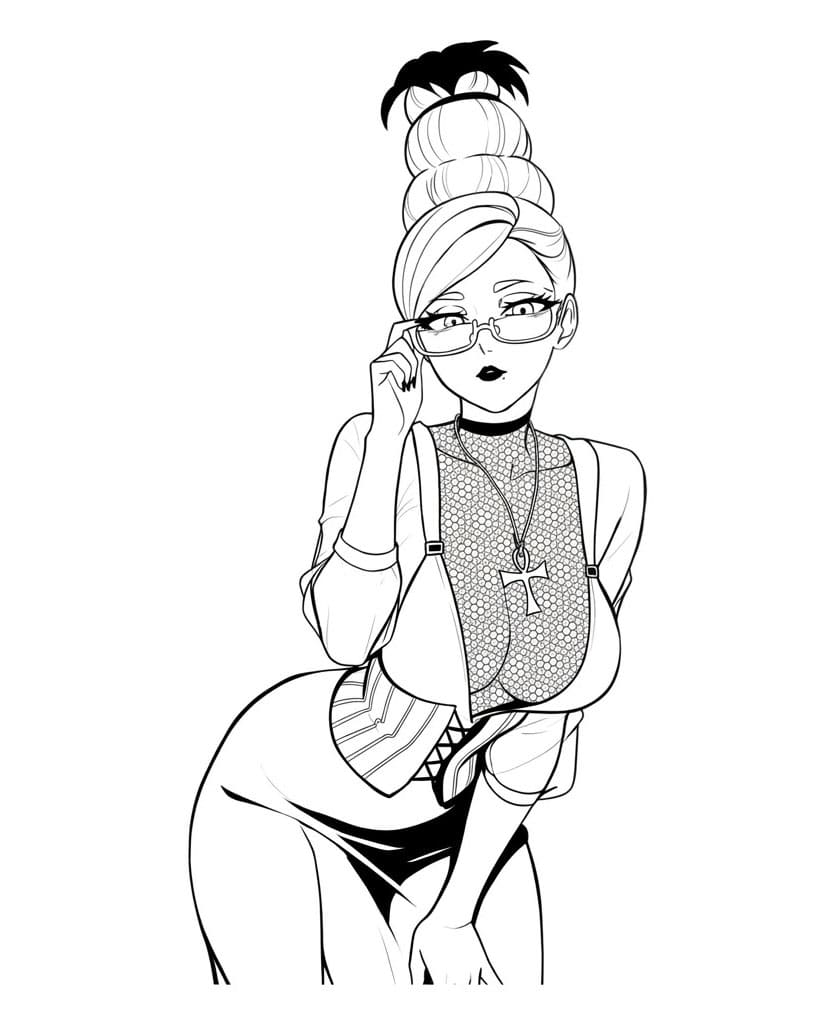 Coloriage Seiko Ayase très jolie