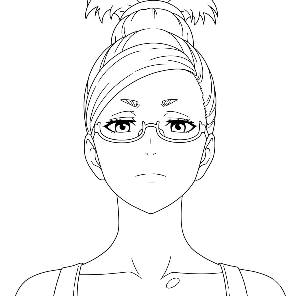 Coloriage Seiko Ayase triste