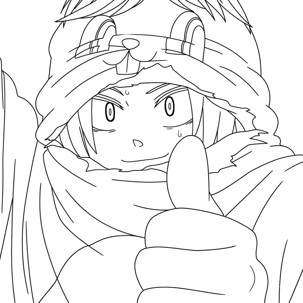 Coloriage Shin Asakura aime