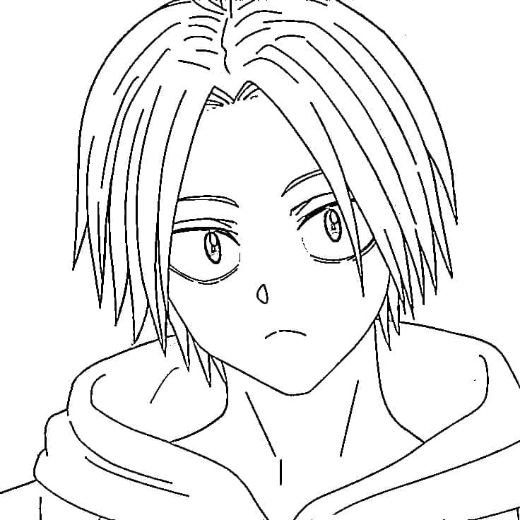 Coloriage Shin Asakura de Sakamoto Days