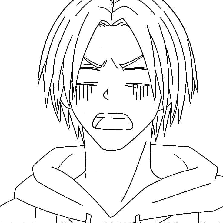 Coloriage Shin Asakura Drôle