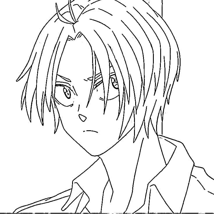 Coloriage Shin Asakura est cool