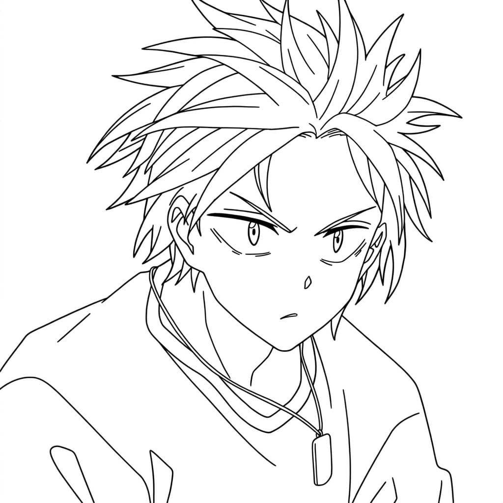 Coloriage Shin Asakura Tsuhid