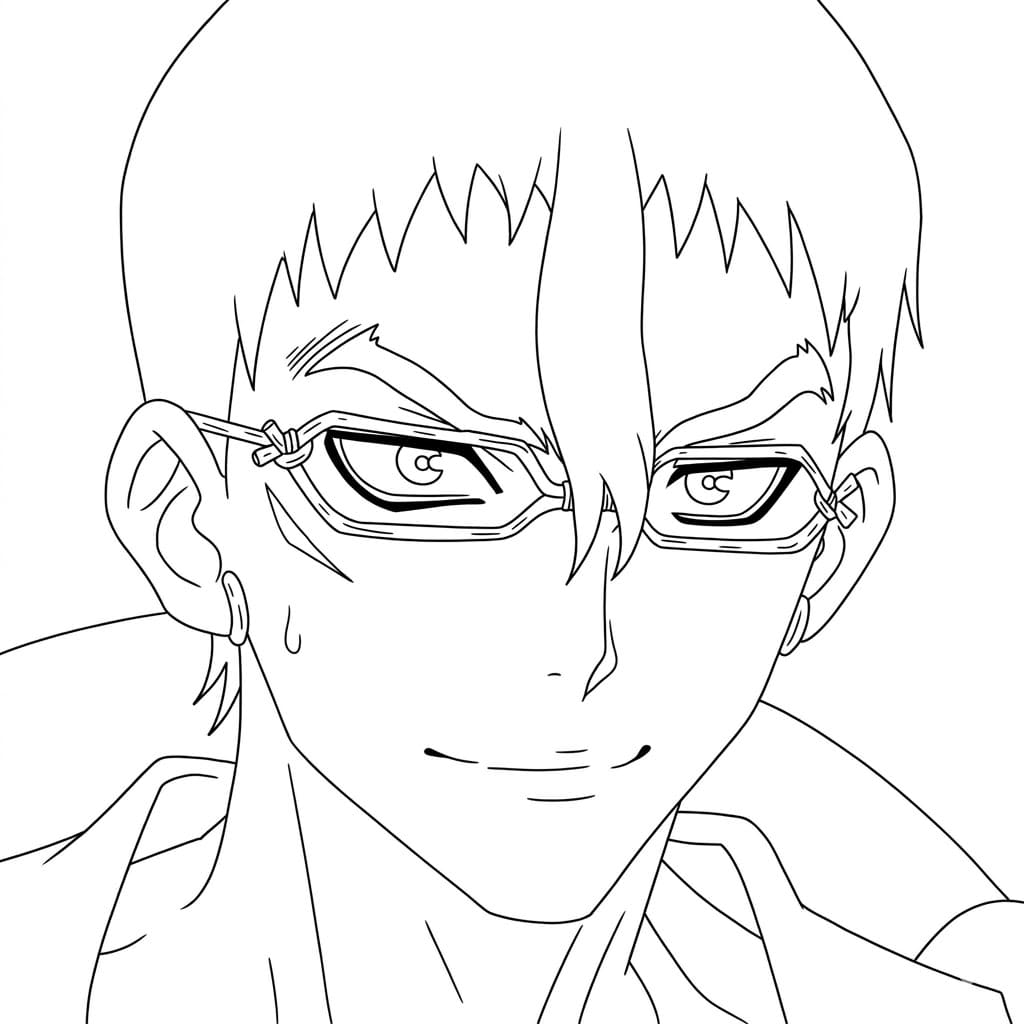 Coloriage Sourire de Kinro