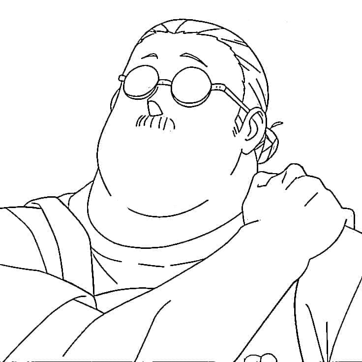 Coloriage Taro dans Anime Sakamoto Days
