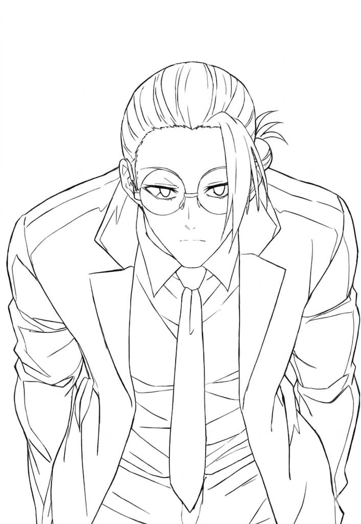 Coloriage Taro Sakamoto parfait