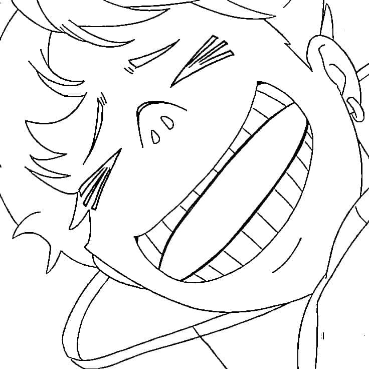 Coloriage Très drôle Jin Enjôji