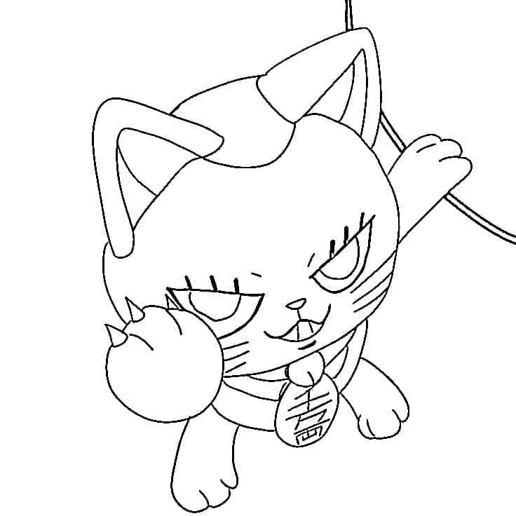 Coloriage Turbo Granny de Anime Dandadan