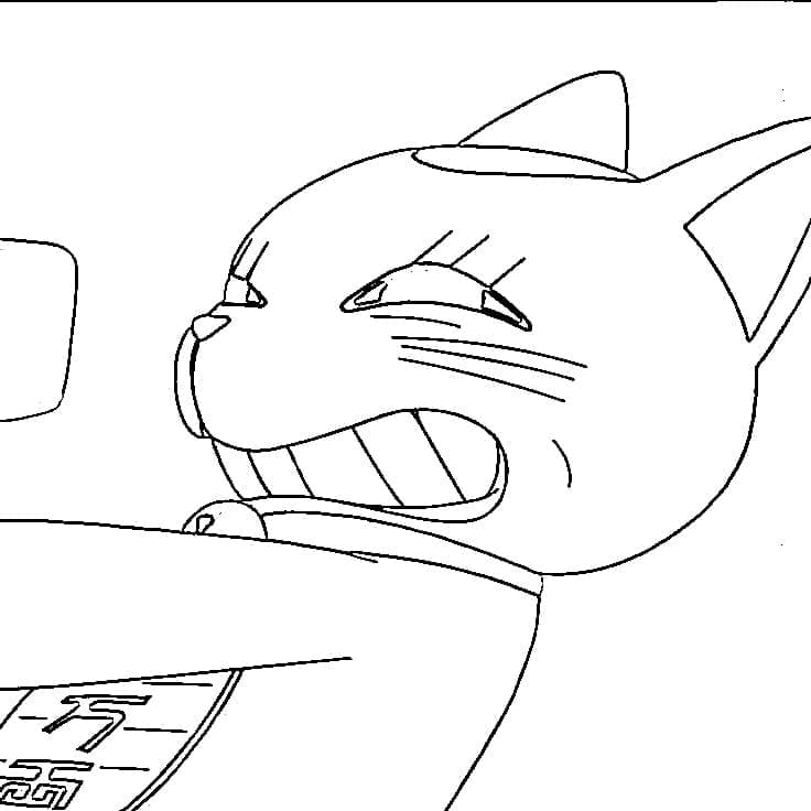 Coloriage Turbo Granny Drôle